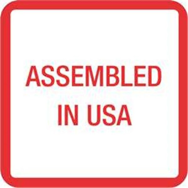 Box Partners Tape Logic USA303 1 x 1 in. Assembled in U.S.A. Labels - Red; White & Blue - 500 per Roll USA303 - main